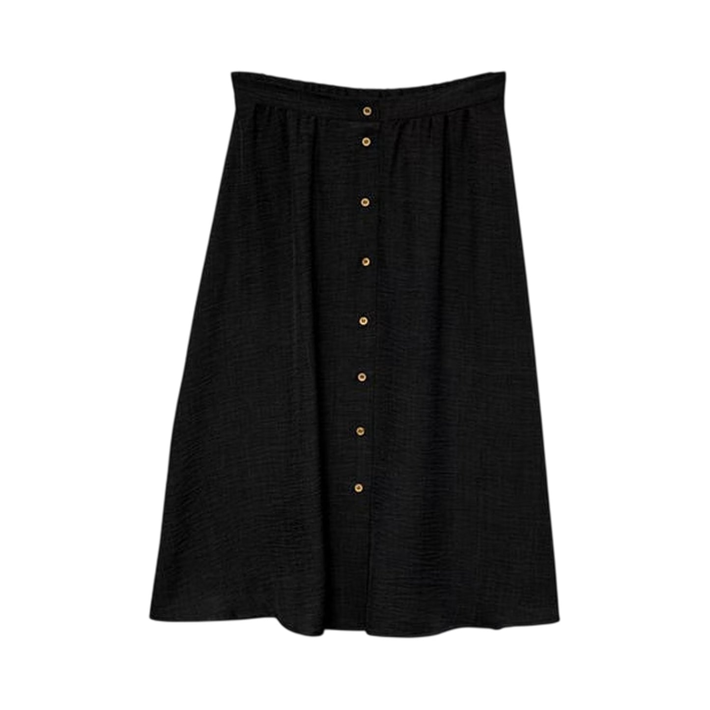 Black - Front - Vero Moda Womens-Ladies Laney A-line Midi Skirt