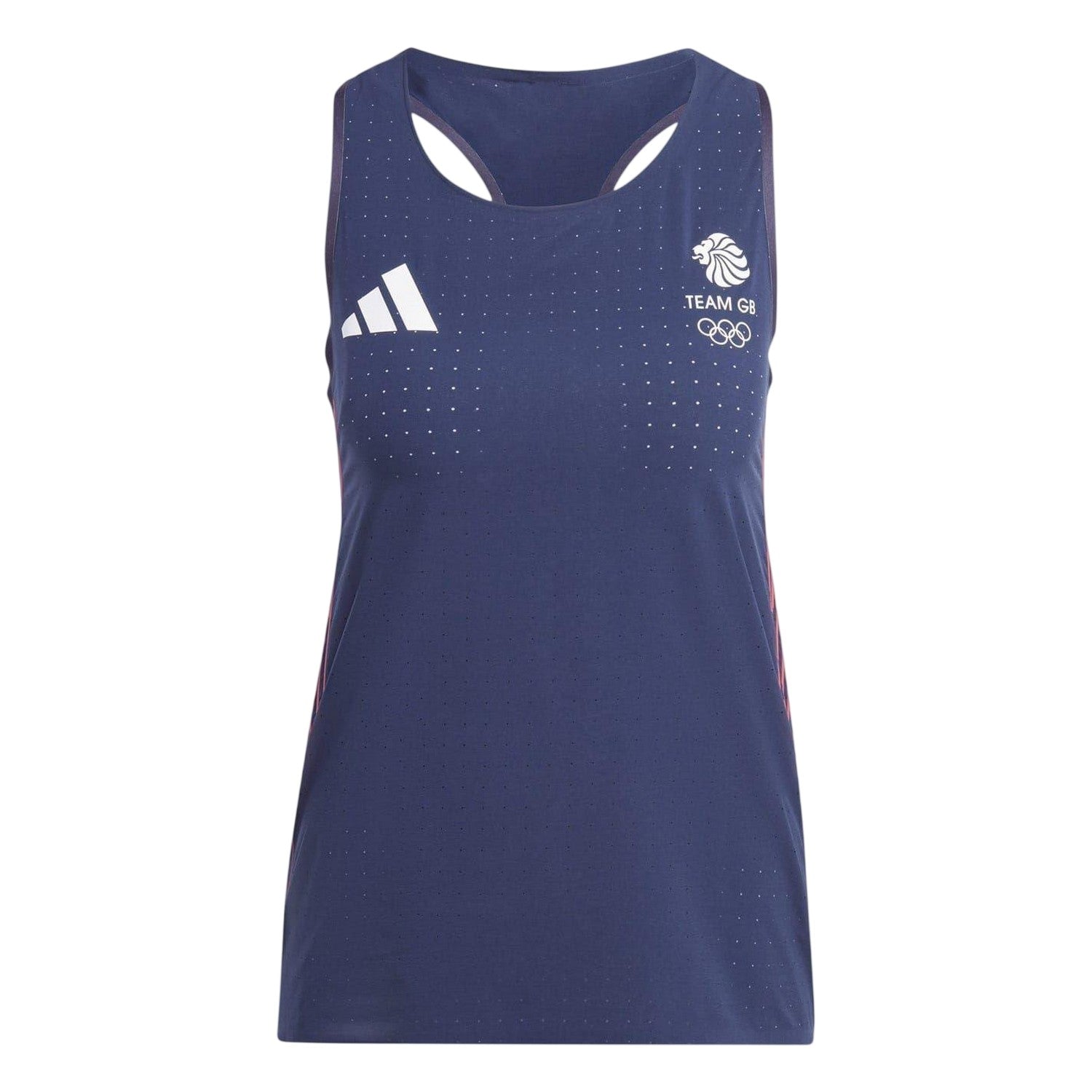 Legend Ink - Front - Adidas Womens-Ladies Adizero Team GB Running Tank Top