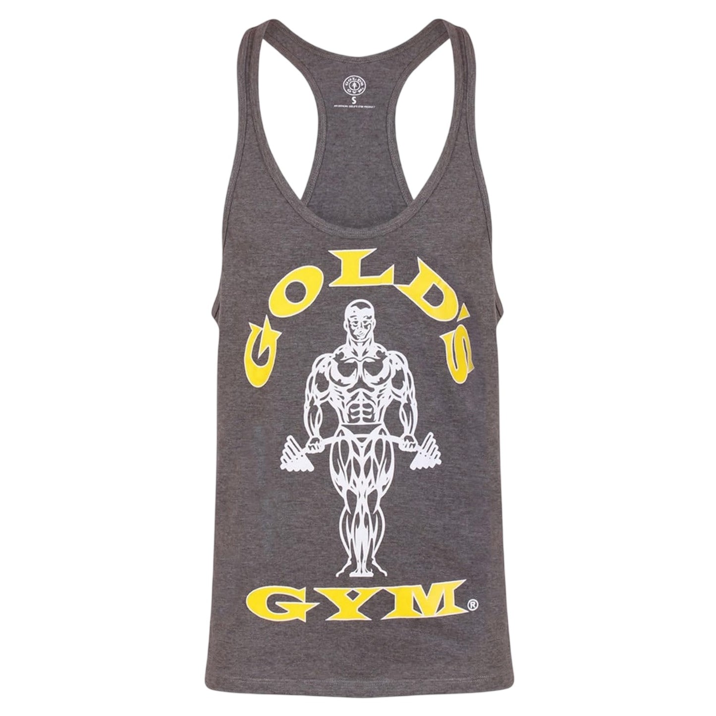 Grey - Front - Gold´s Gym Mens Muscle Joe Cotton Vest Top