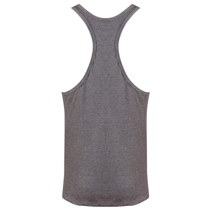 Grey - Back - Gold´s Gym Mens Muscle Joe Cotton Vest Top