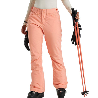 Peach Pink - Front - Roxy Womens-Ladies Backyard Ski Trousers