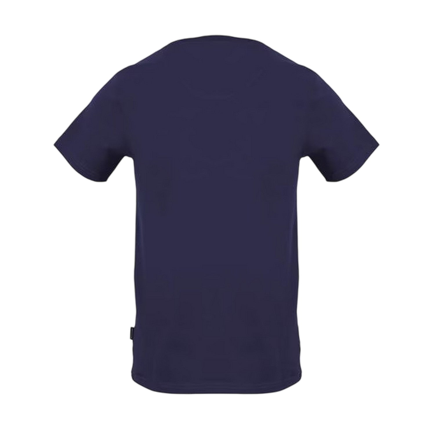 Navy - Back - Aquascutum Mens Signature Crew Neck T-Shirt