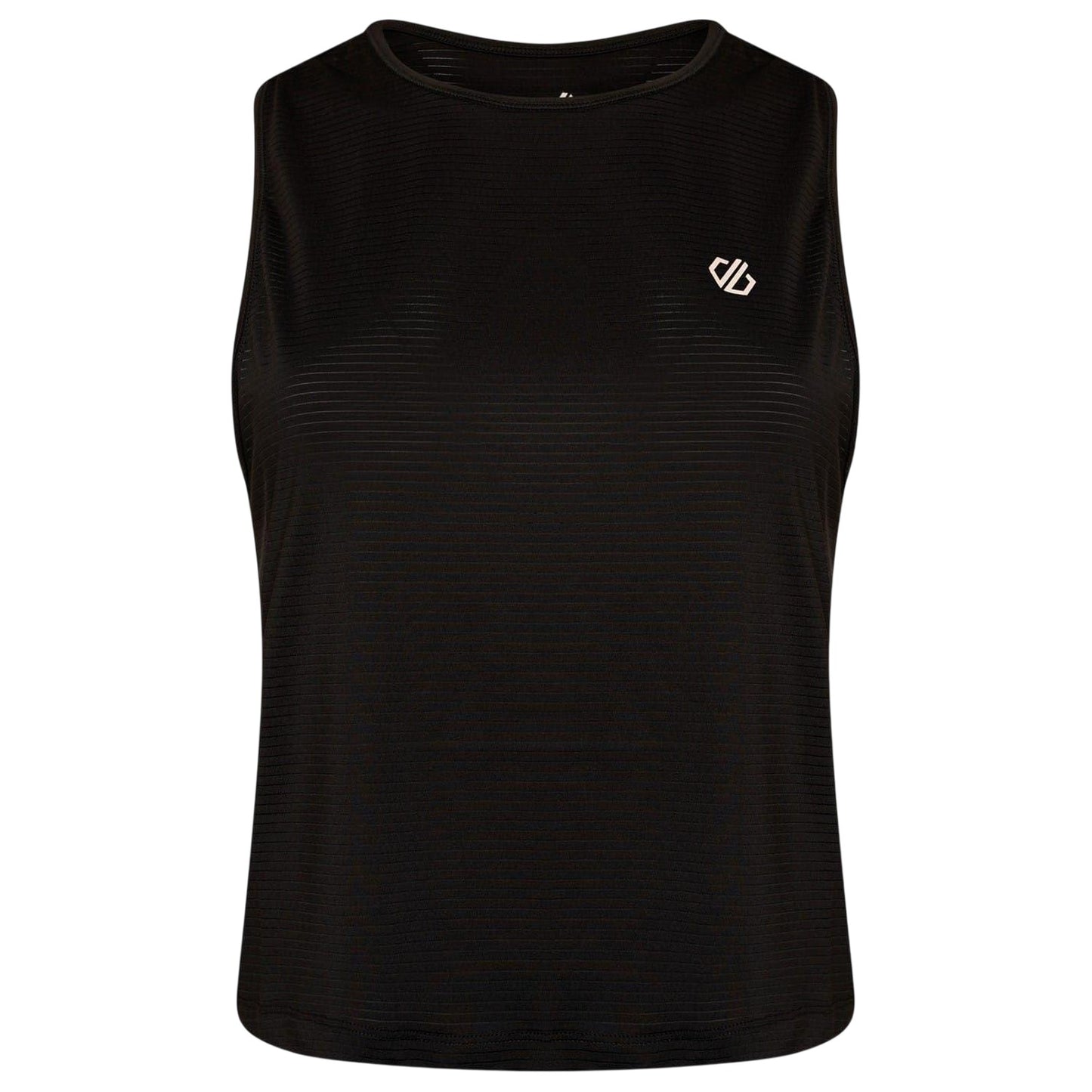 Black - Front - Dare 2B Womens-Ladies Cropped Sleeveless Crop Top