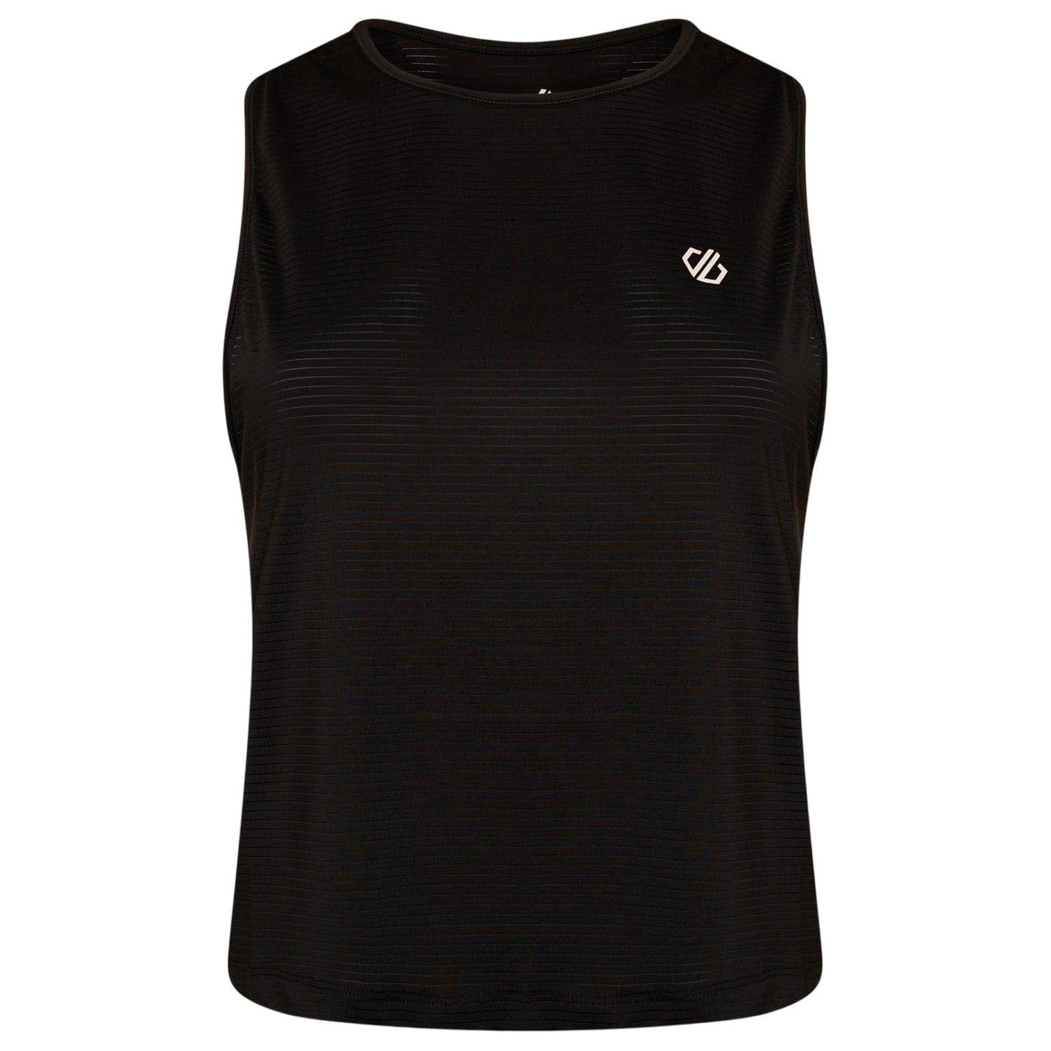 Black - Front - Dare 2B Womens-Ladies Cropped Sleeveless Crop Top