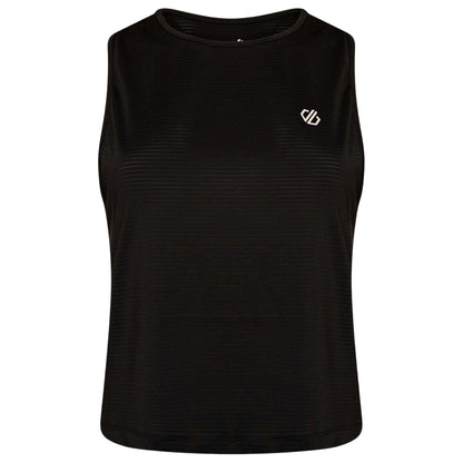 Black - Front - Dare 2B Womens-Ladies Cropped Sleeveless Crop Top
