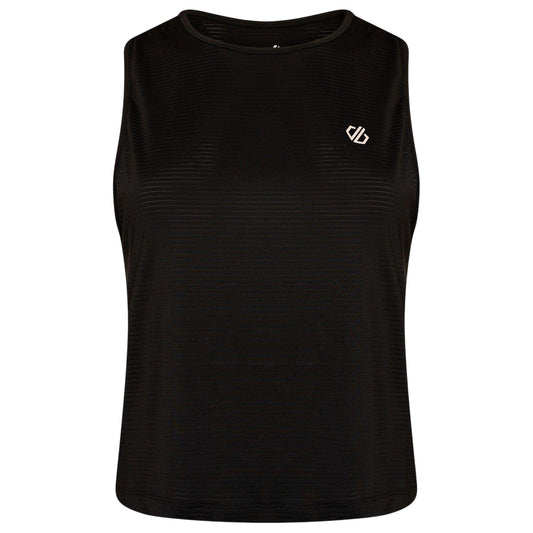 Black - Front - Dare 2B Womens-Ladies Cropped Sleeveless Crop Top