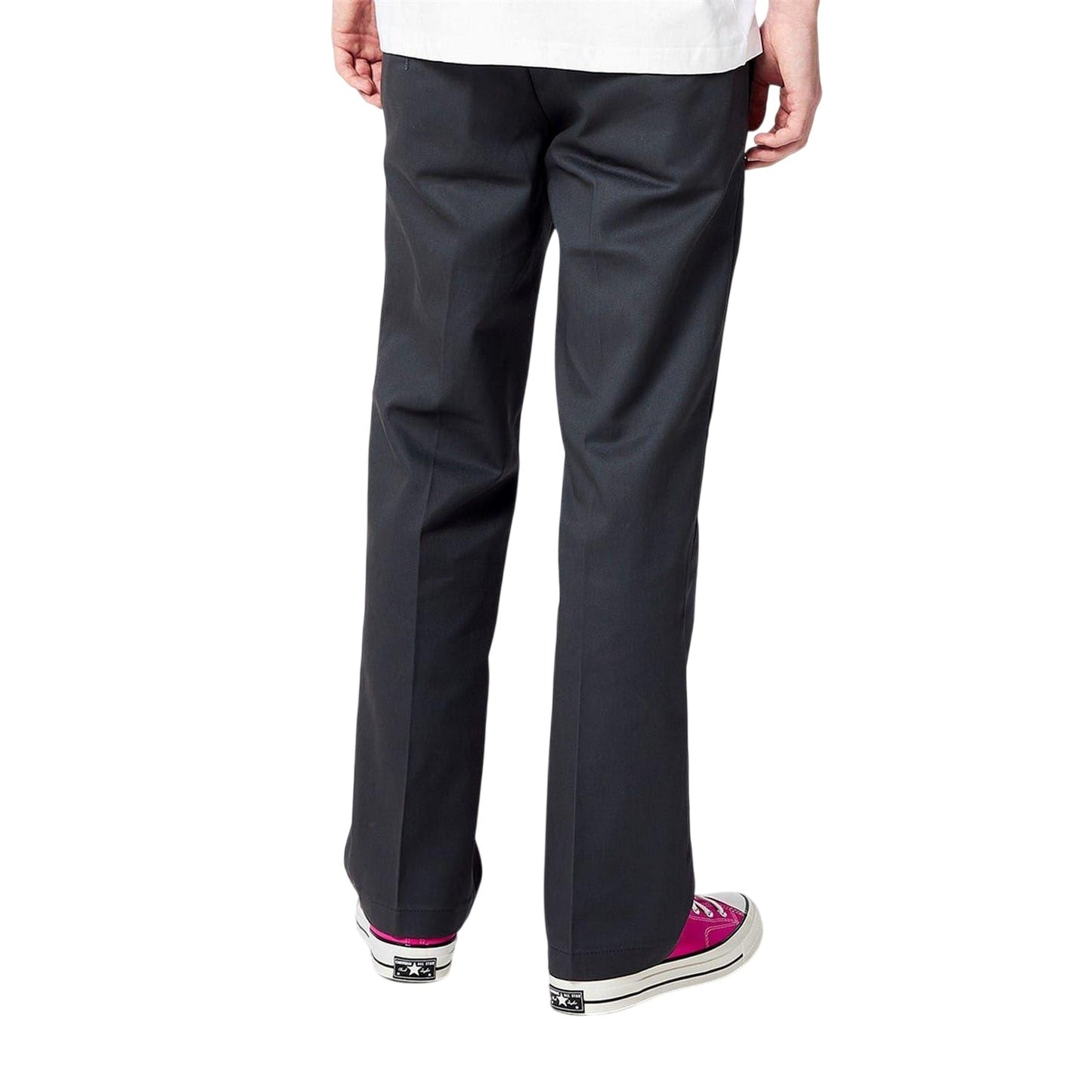 Charcoal - Back - Dickies Mens Cotton Blend Slim Trousers