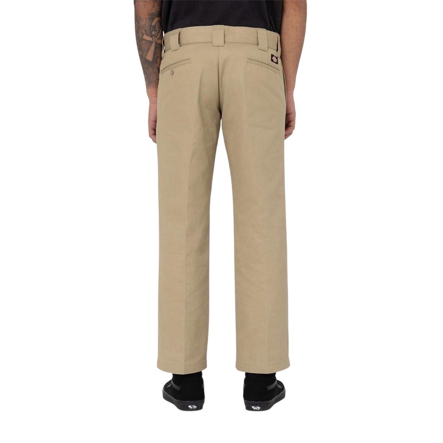 Khaki - Back - Dickies Mens Cotton Blend Slim Trousers