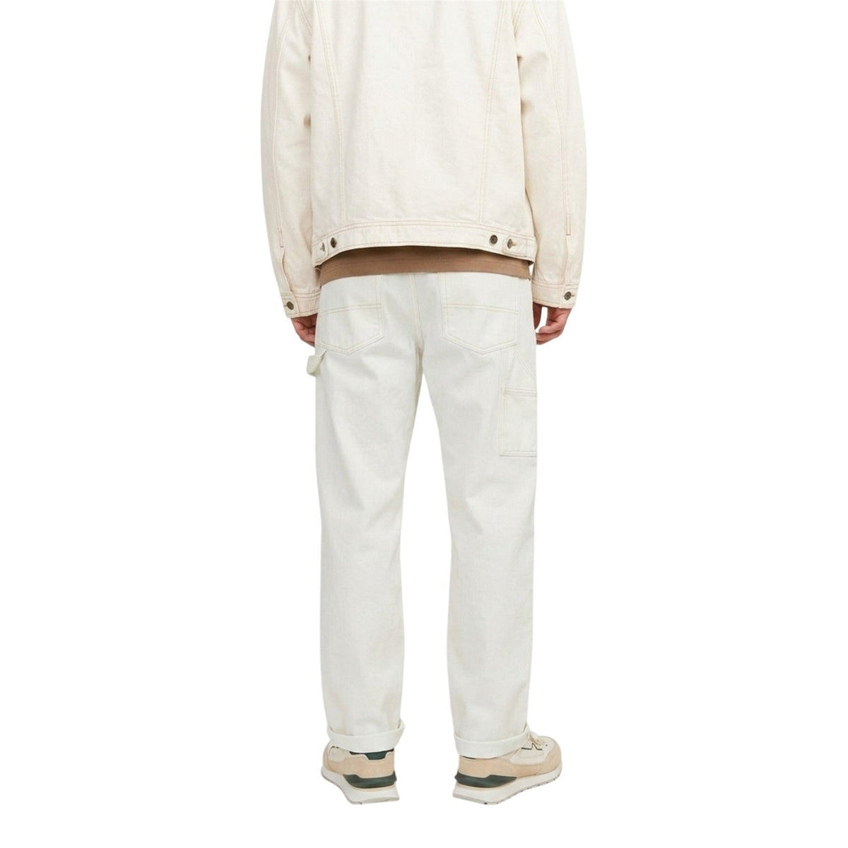 Black - Back - Jack And Jones Mens Eddie Loose Fit Trousers