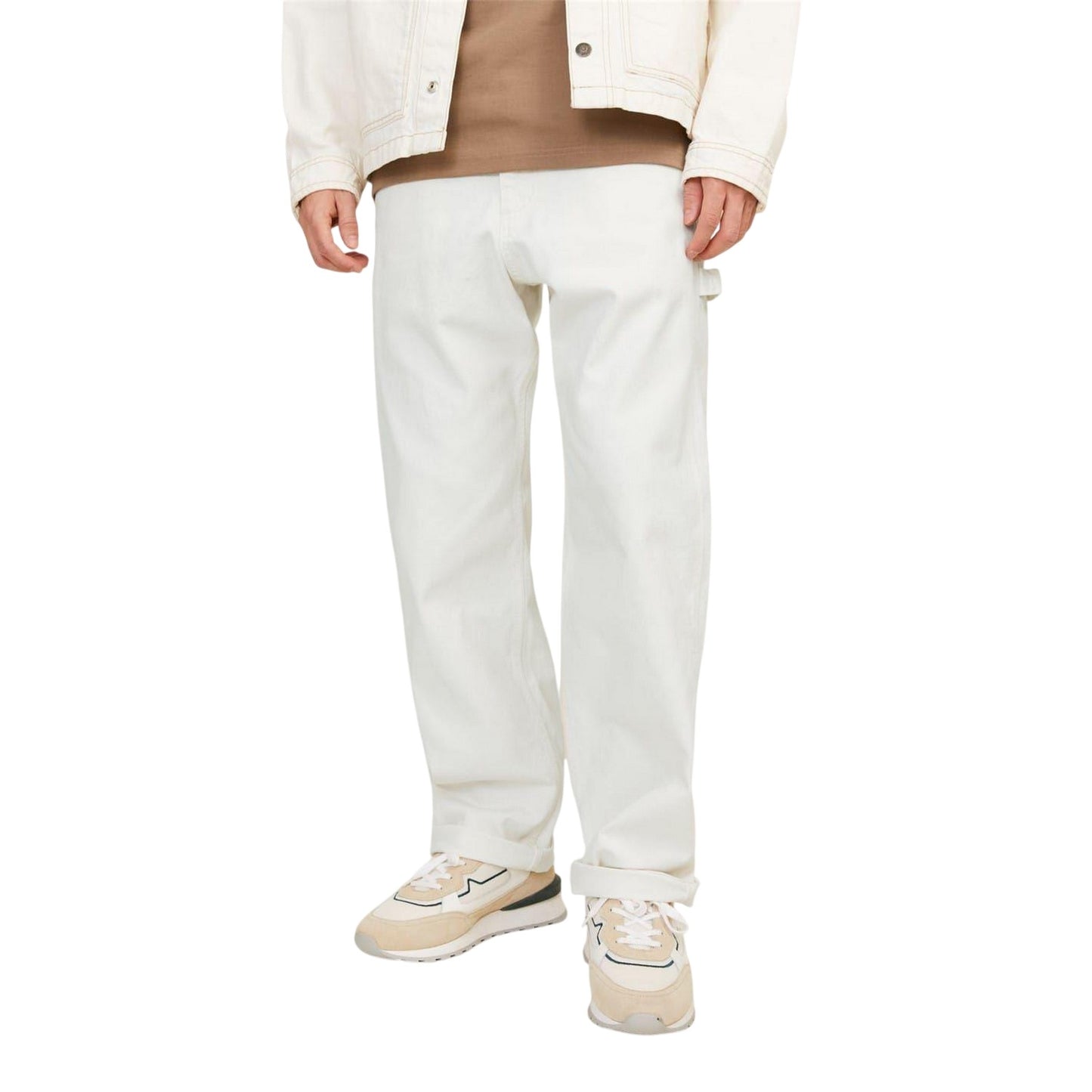 Black - Front - Jack And Jones Mens Eddie Loose Fit Trousers