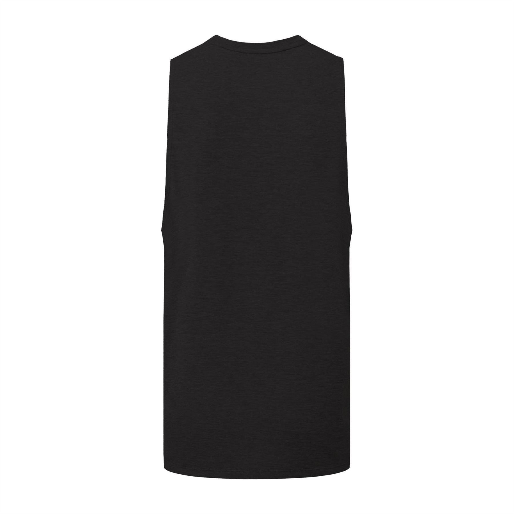 Black - Back - Everlast Mens Vest Top