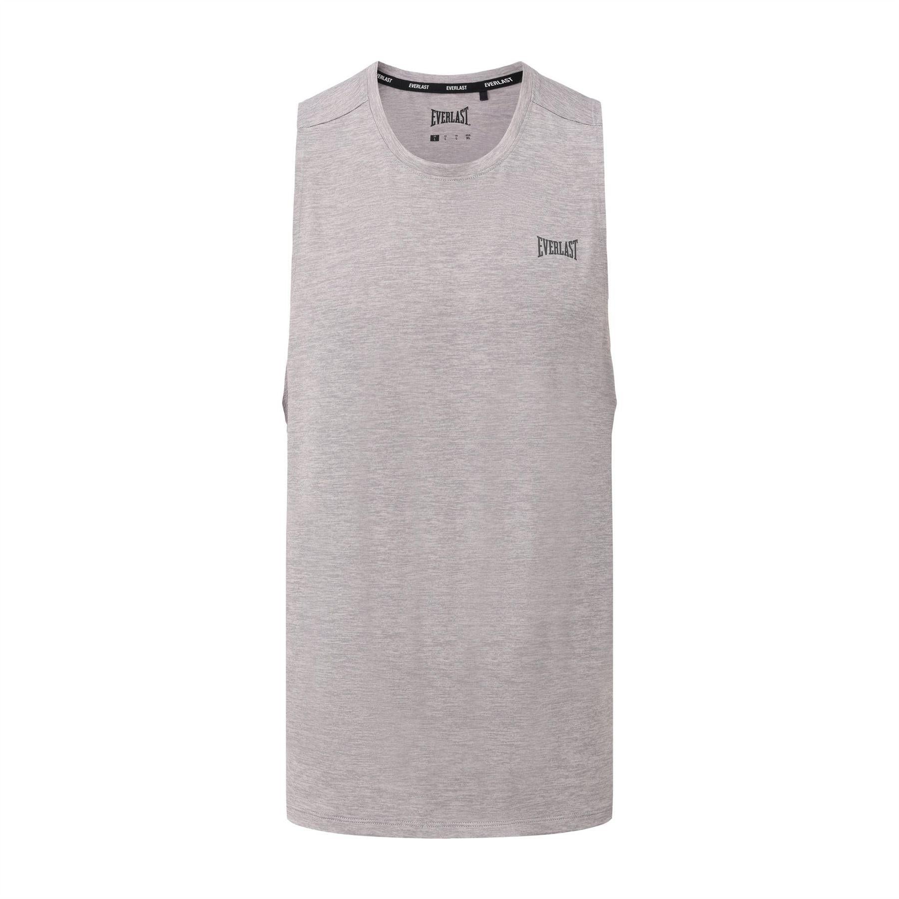 Grey - Front - Everlast Mens Vest Top
