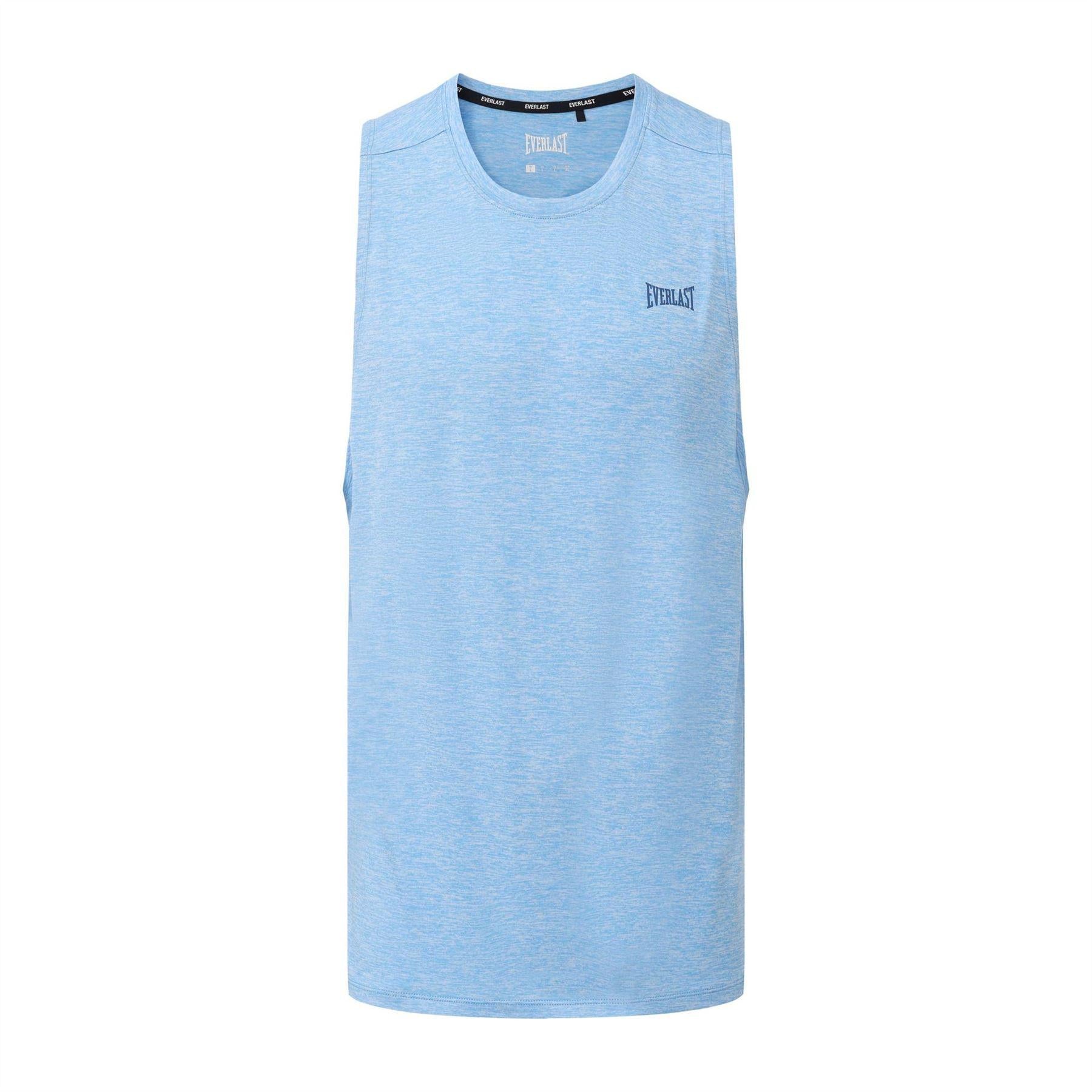 Light Blue - Front - Everlast Mens Vest Top