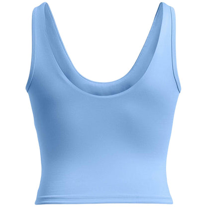 Blue - Back - Under Armour Womens-Ladies Motion EMEA Slim Tank Top