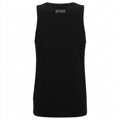 Black - Back - Boss Mens Ribbed Tank Top