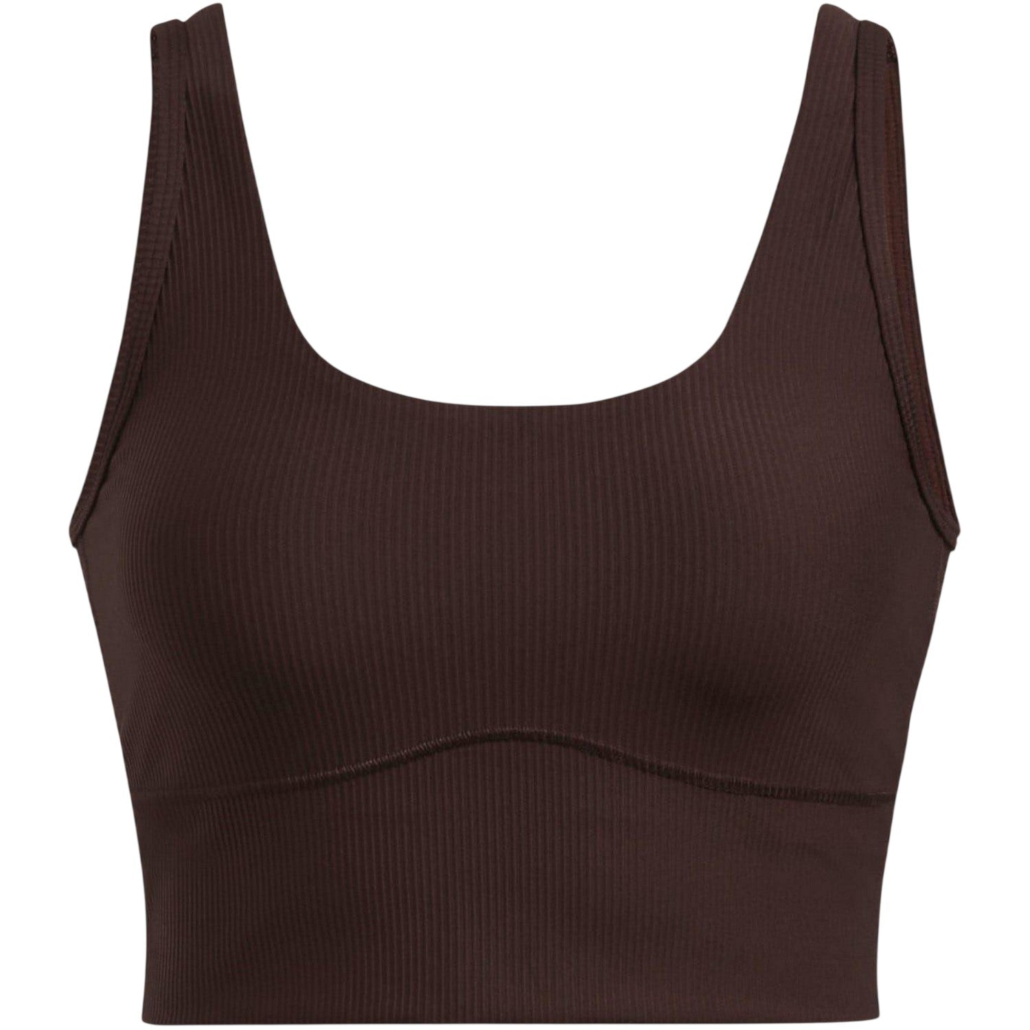 Brown - Front - Under Armour Womens-Ladies Meridian Ribbed Snug Fit Tank Top