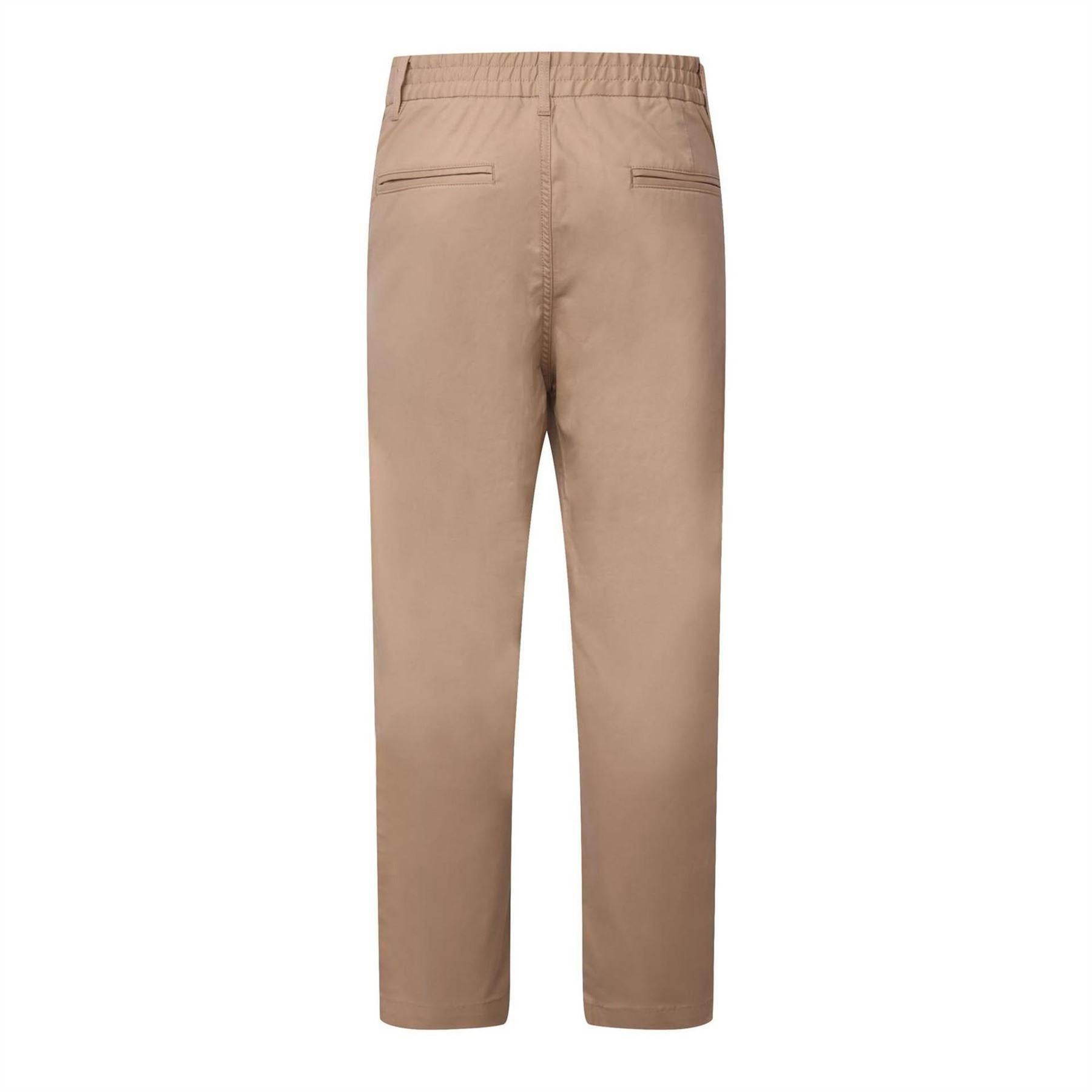 Beige - Back - Hugo Mens Cino261 Trousers