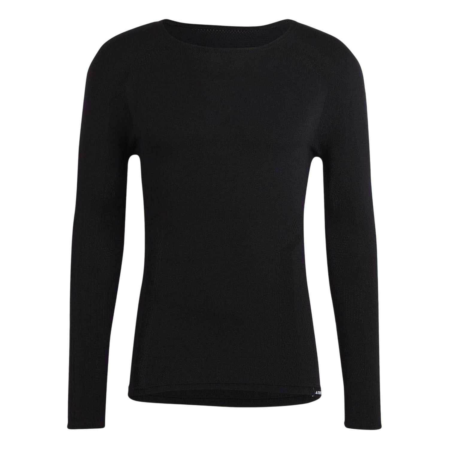 Black - Front - Adidas Mens Terrex Merino Wool Long-Sleeved T-Shirt