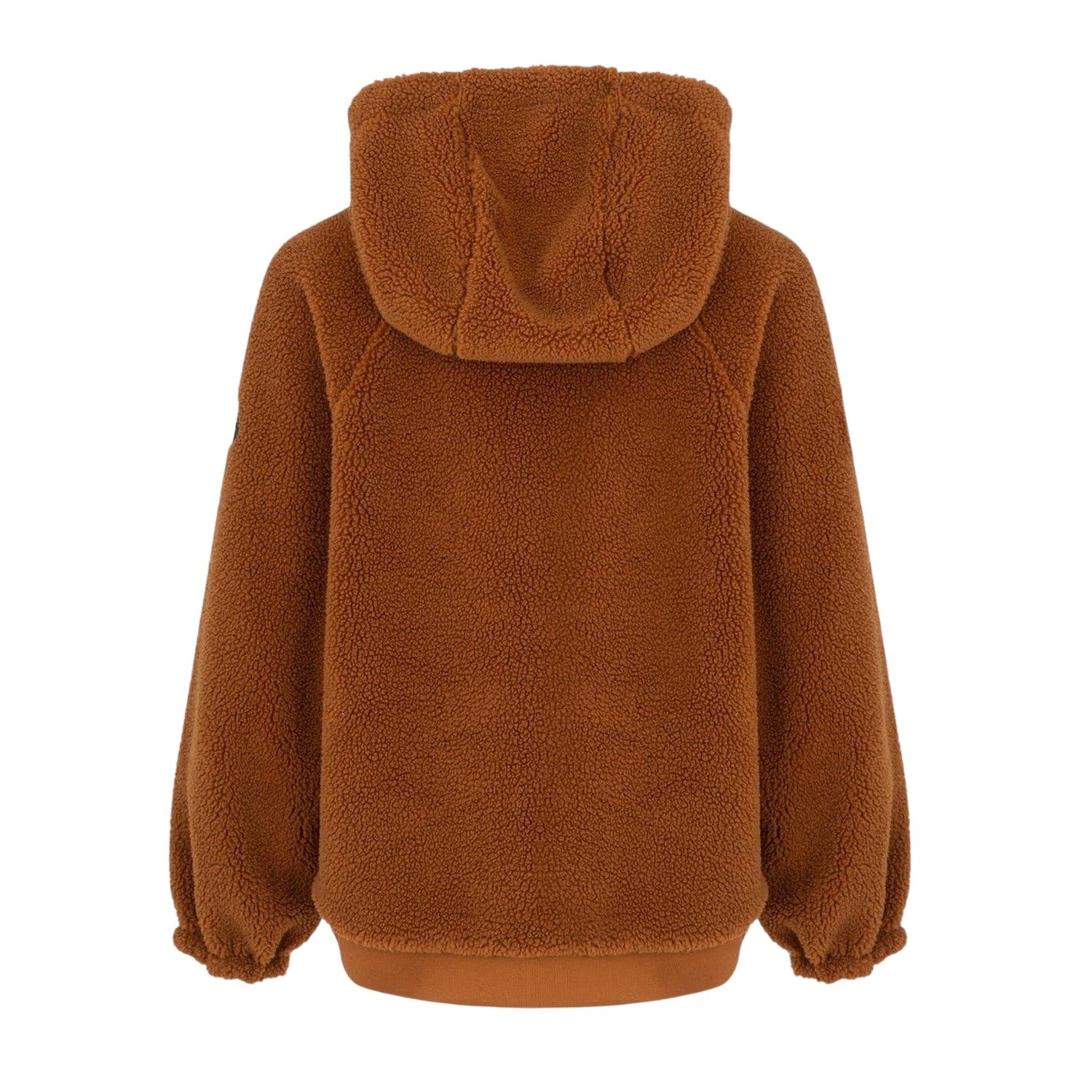 Caramel-Brown - Back - Firetrap Womens-Ladies Teddy Fleece Reversible Jacket