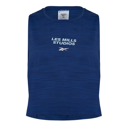Blue - Front - Reebok Mens Les Mills Bodycombat Crew Neck Tank Top
