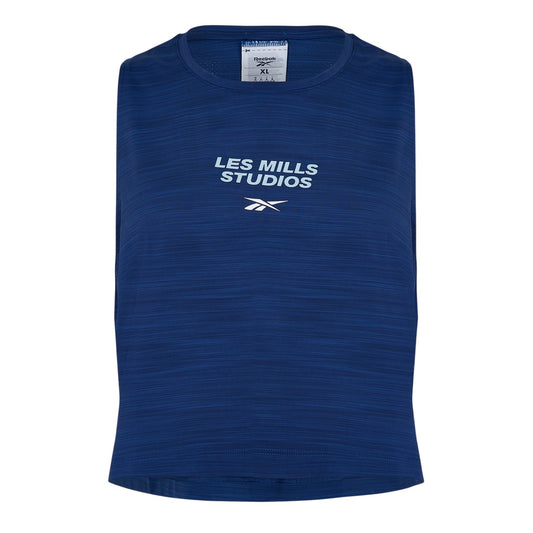 Blue - Front - Reebok Mens Les Mills Bodycombat Crew Neck Tank Top