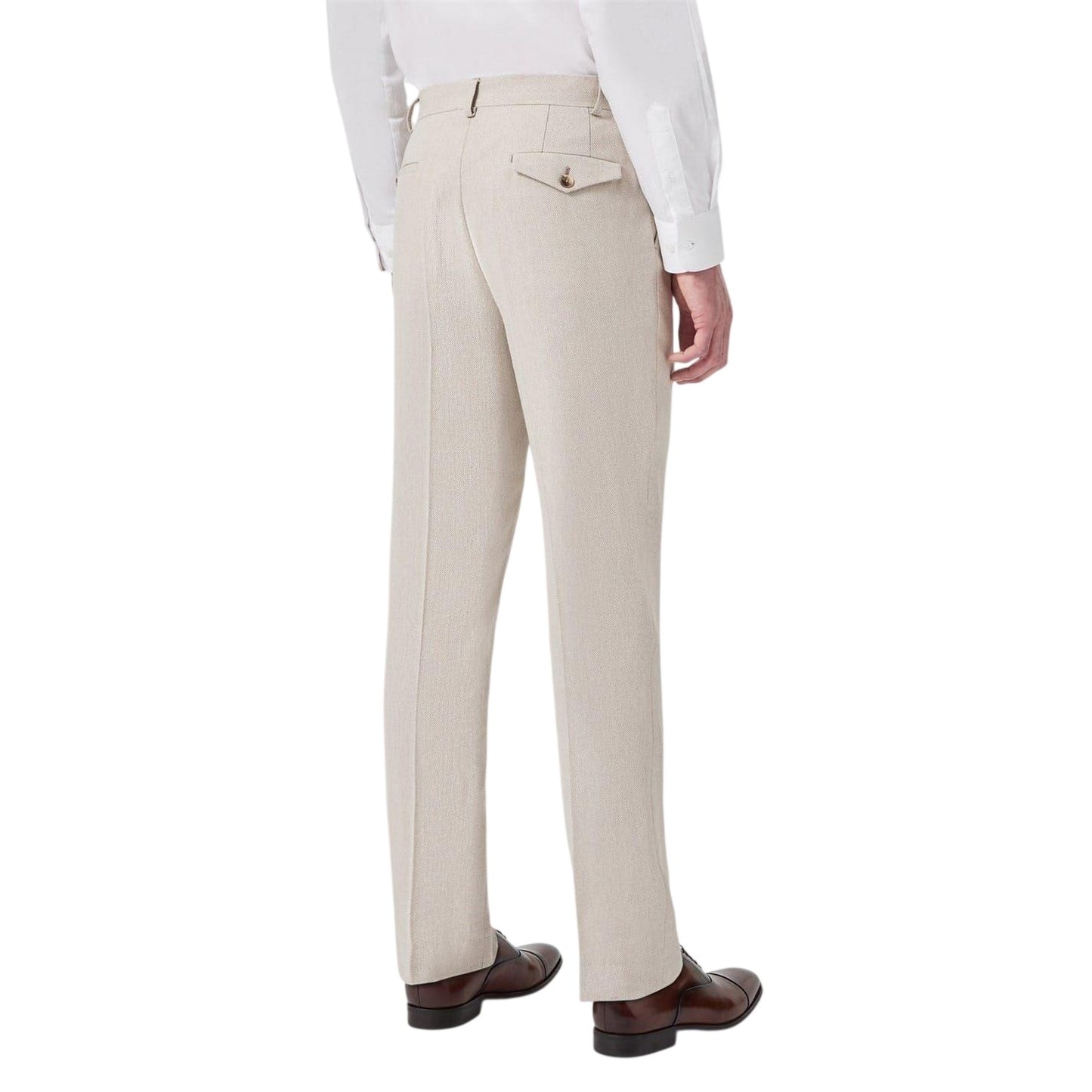 Neutral - Back - Twisted Tailor Mens Slim Trousers