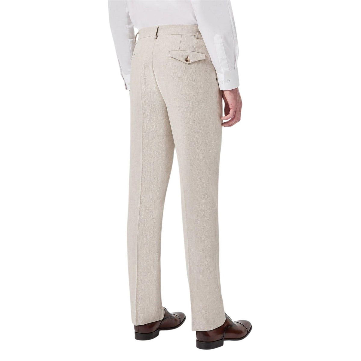 Neutral - Back - Twisted Tailor Mens Slim Trousers
