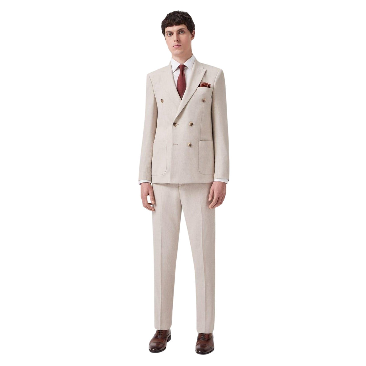 Neutral - Side - Twisted Tailor Mens Slim Trousers