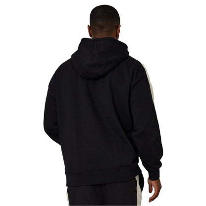 Black - Back - Threadbare Mens Stripe Detail Hoodie