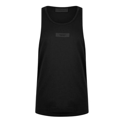 Black - Front - Fear Of God Essentials Womens-Ladies Cotton Blend Tank Top