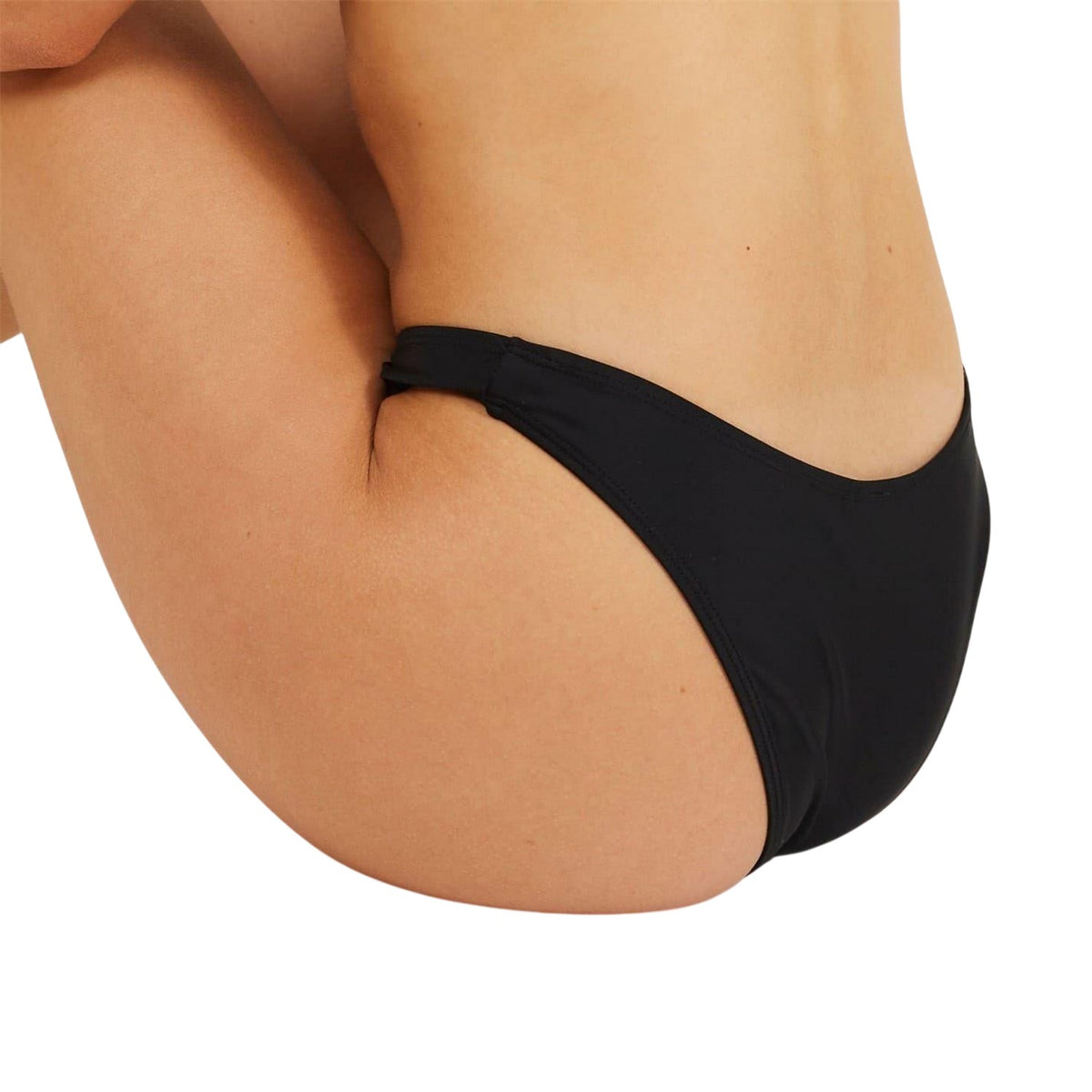 Black - Back - Brave Soul Womens-Ladies Low Rise Bikini Bottoms
