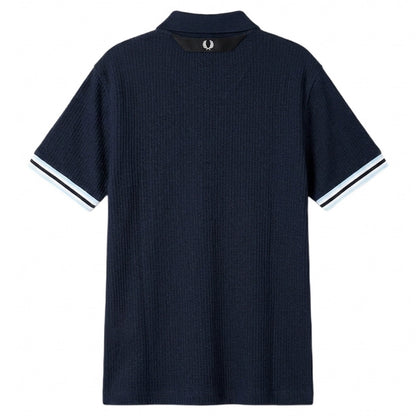 Navy - Back - Pretty Green Mens Cressa Polo Shirt