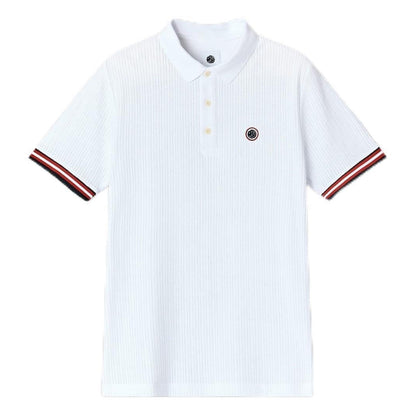 White - Front - Pretty Green Mens Cressa Polo Shirt