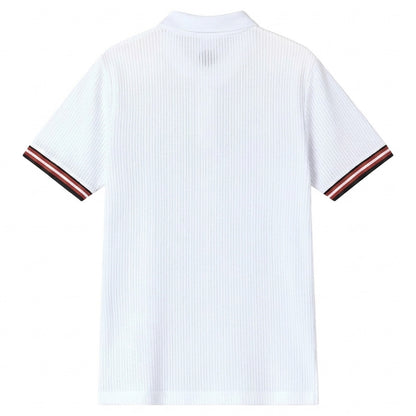 White - Back - Pretty Green Mens Cressa Polo Shirt