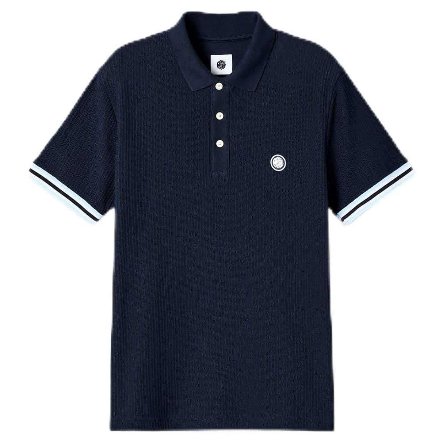 Navy - Front - Pretty Green Mens Cressa Polo Shirt