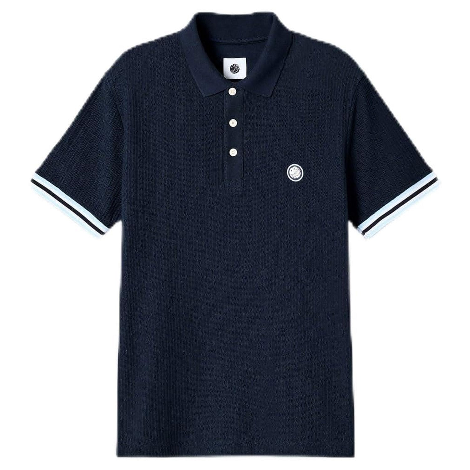 Navy - Front - Pretty Green Mens Cressa Polo Shirt