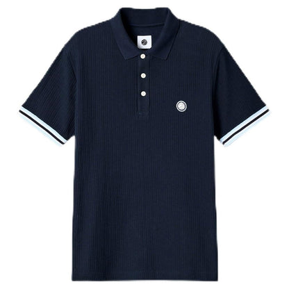 Navy - Front - Pretty Green Mens Cressa Polo Shirt