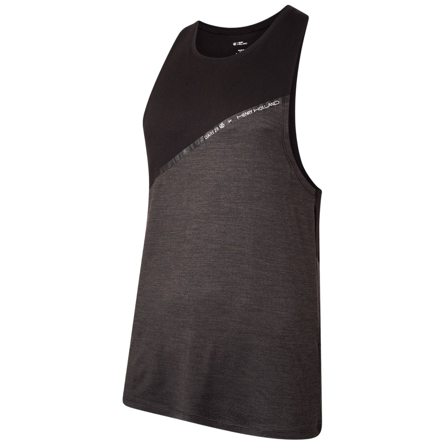 Black - Side - Dare 2B Mens Henry Holland No Sweat Tank Top
