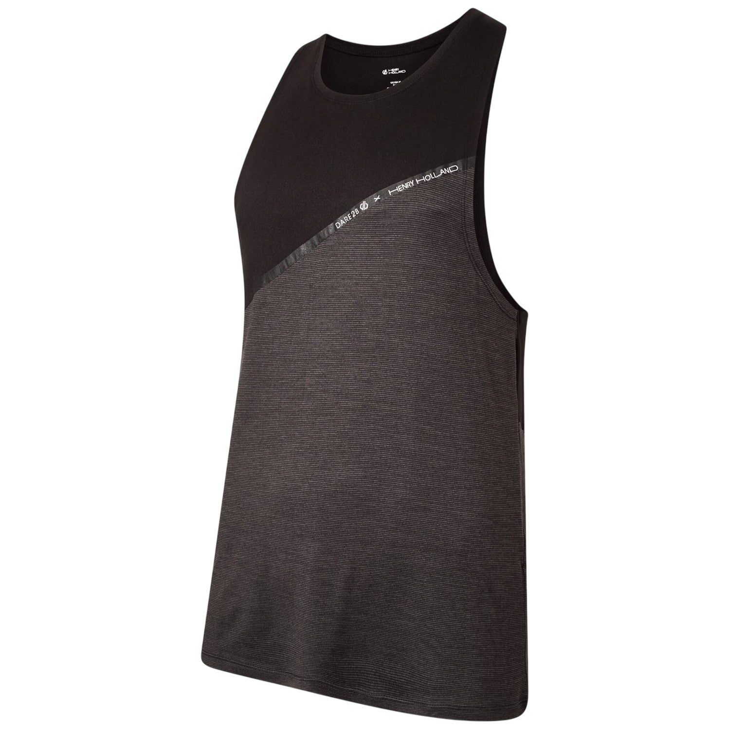 Black - Side - Dare 2B Mens Henry Holland No Sweat Tank Top