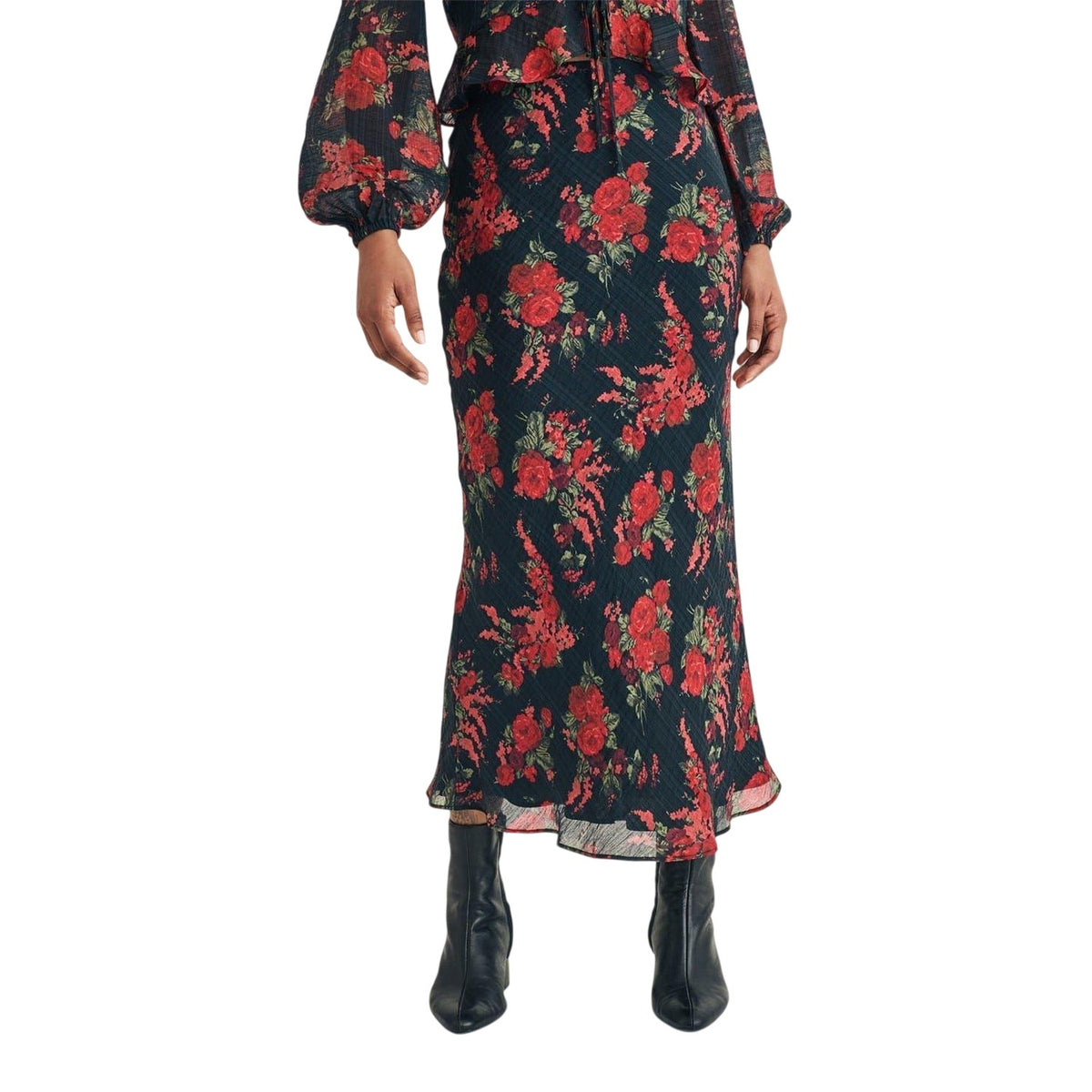 Brown - Front - Nobody´s Child Womens-Ladies Floral Maxi Skirt