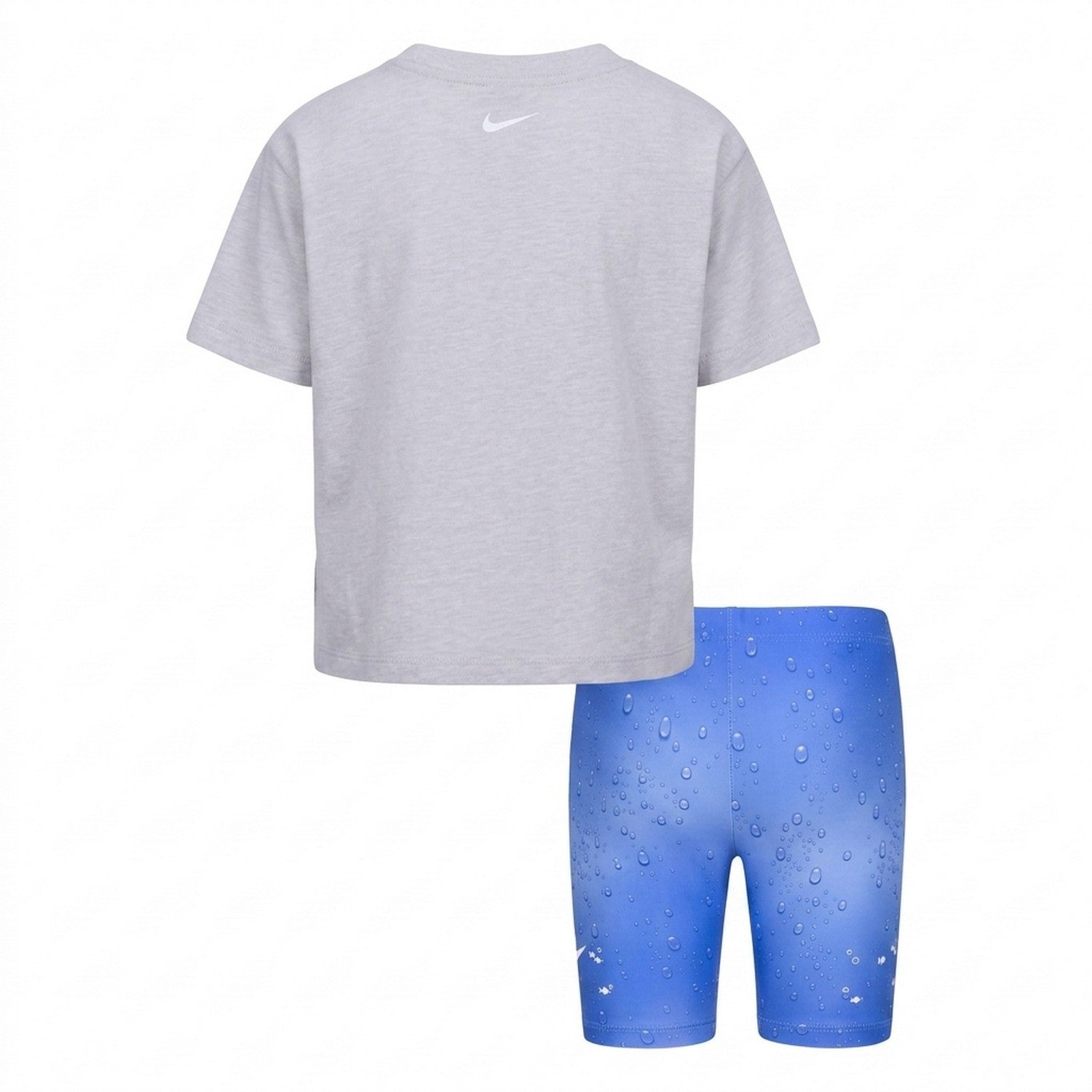 University Blue - Back - Nike Childrens-Kids Genie Bubble T-Shirt & Shorts Set