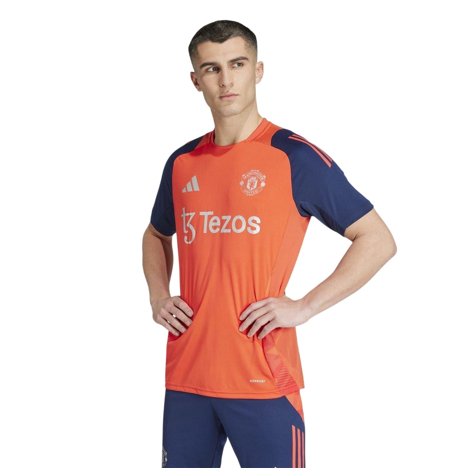 Red - Lifestyle - Adidas Unisex Adult Tiro 24 Manchester United FC Training Jersey