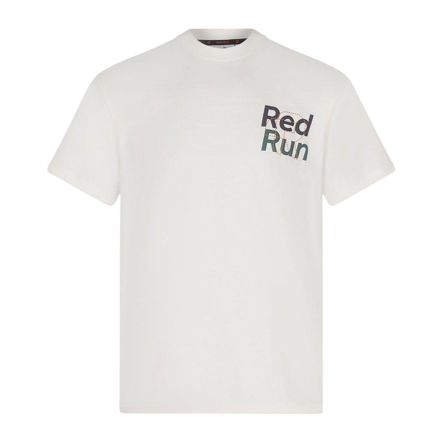 White - Front - Red Run Womens-Ladies Redrun Oversized T-Shirt