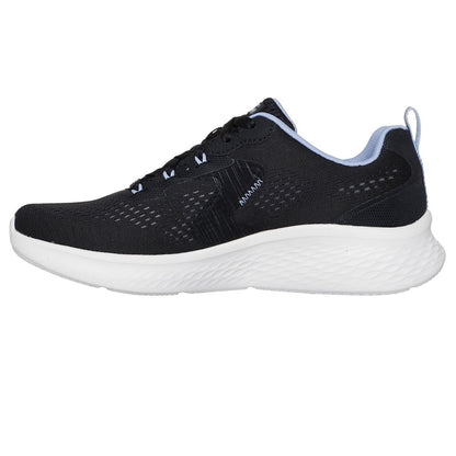 Black-Blue - Back - Skechers Womens-Ladies Skech-Lite Pro Trainers