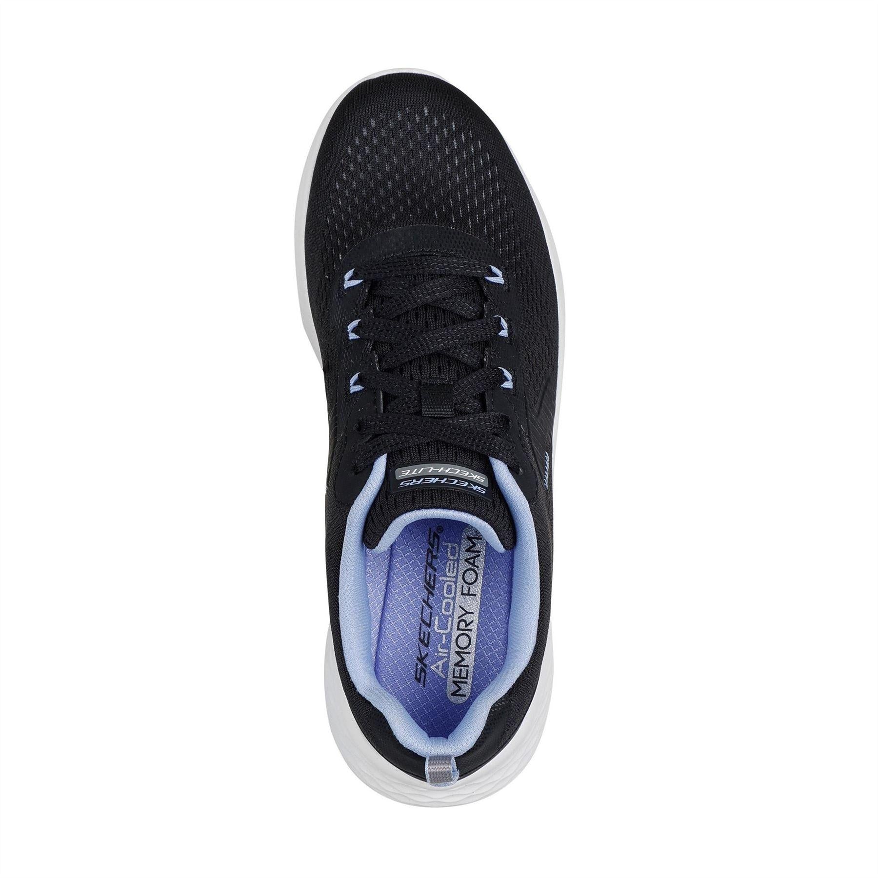 Black-Blue - Lifestyle - Skechers Womens-Ladies Skech-Lite Pro Trainers