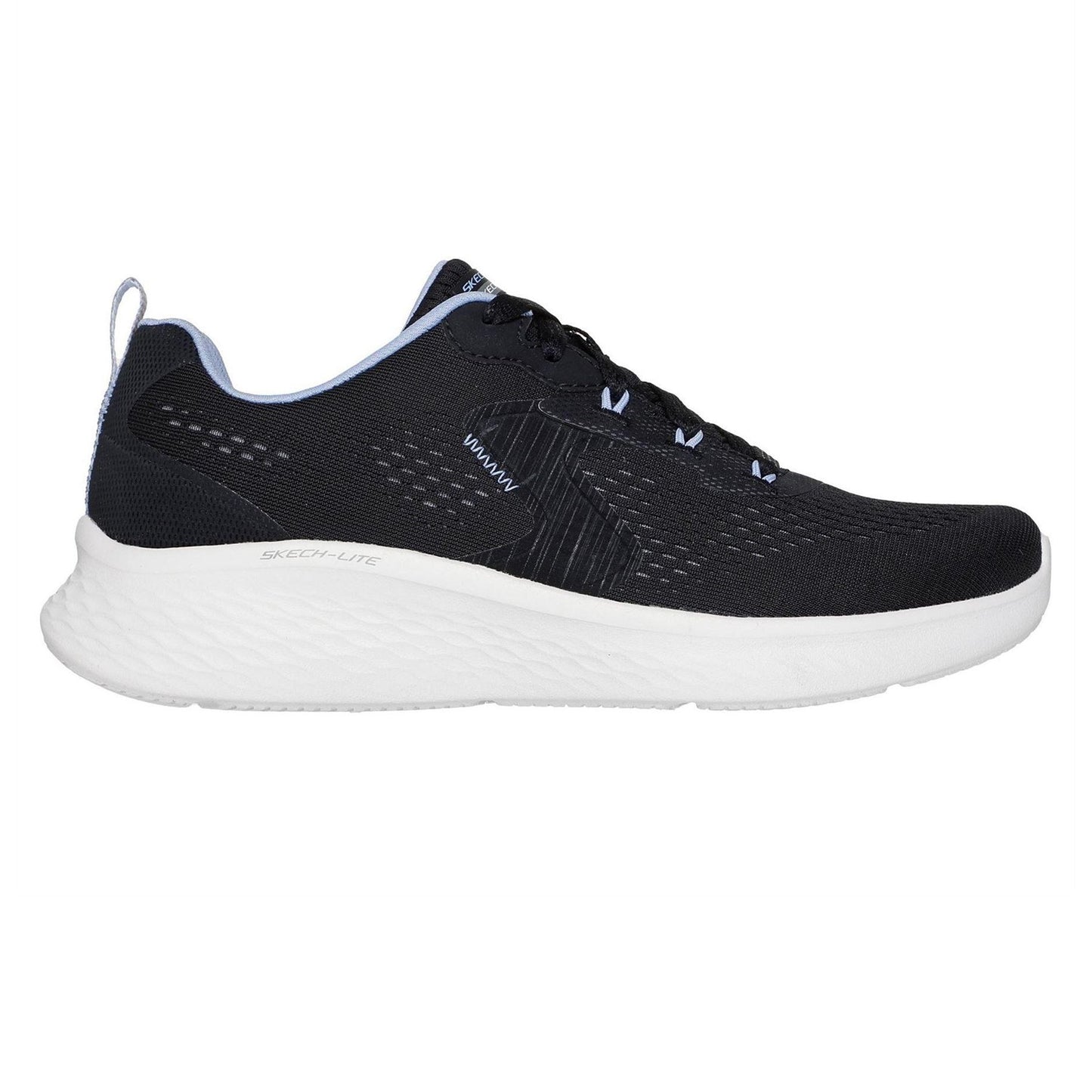 Black-Blue - Front - Skechers Womens-Ladies Skech-Lite Pro Trainers