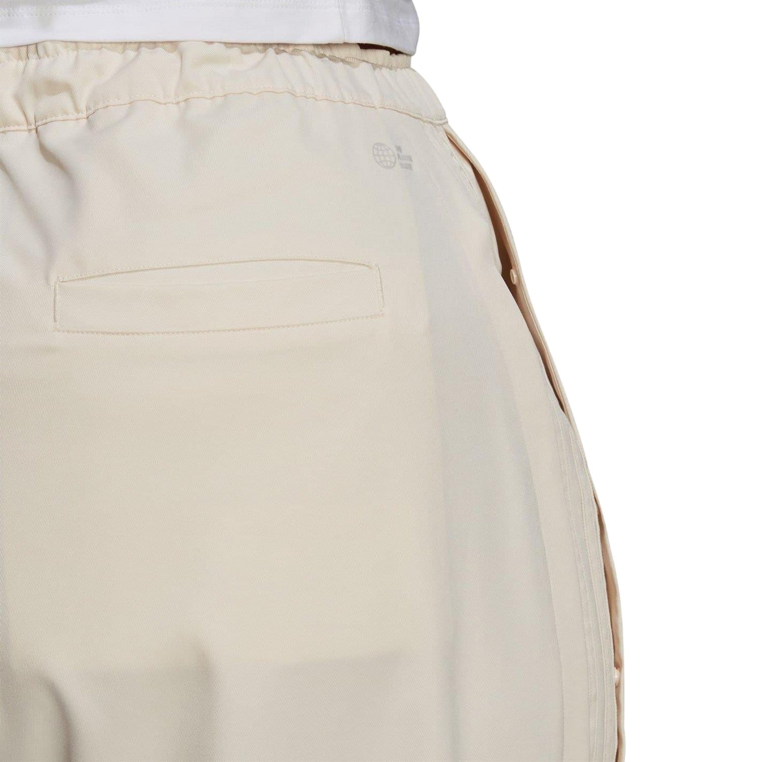 Wonder White - Side - Adidas Womens-Ladies Plain Jogging Bottoms