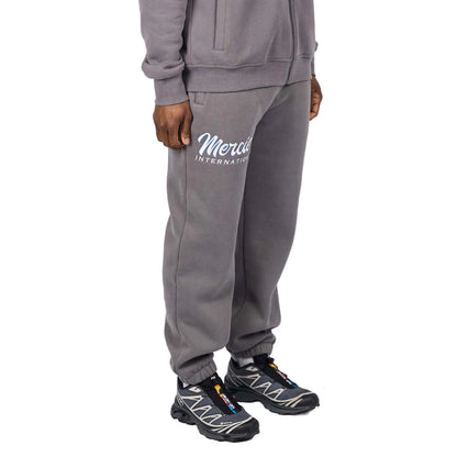 Grey - Back - Mercier Mens International Jogging Bottoms