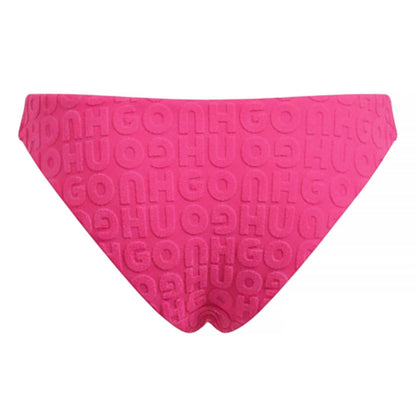 Pink - Back - Hugo Womens-Ladies Tanga Swim Briefs