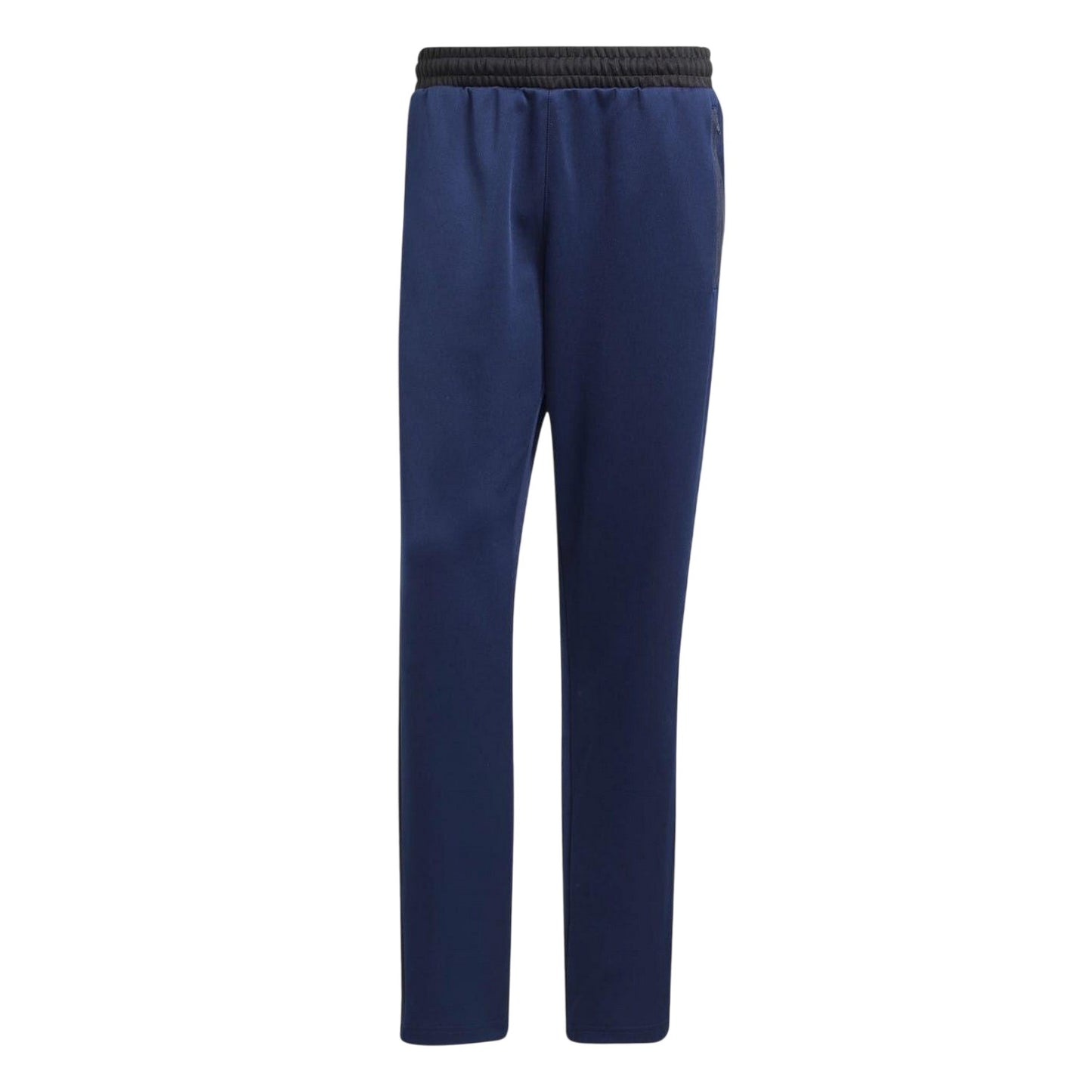 Indigo Blue - Front - Adidas Mens 3 Stripes Straight Jogging Bottoms